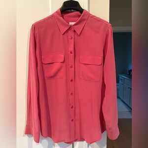 Equipment Silk Blouse Size L